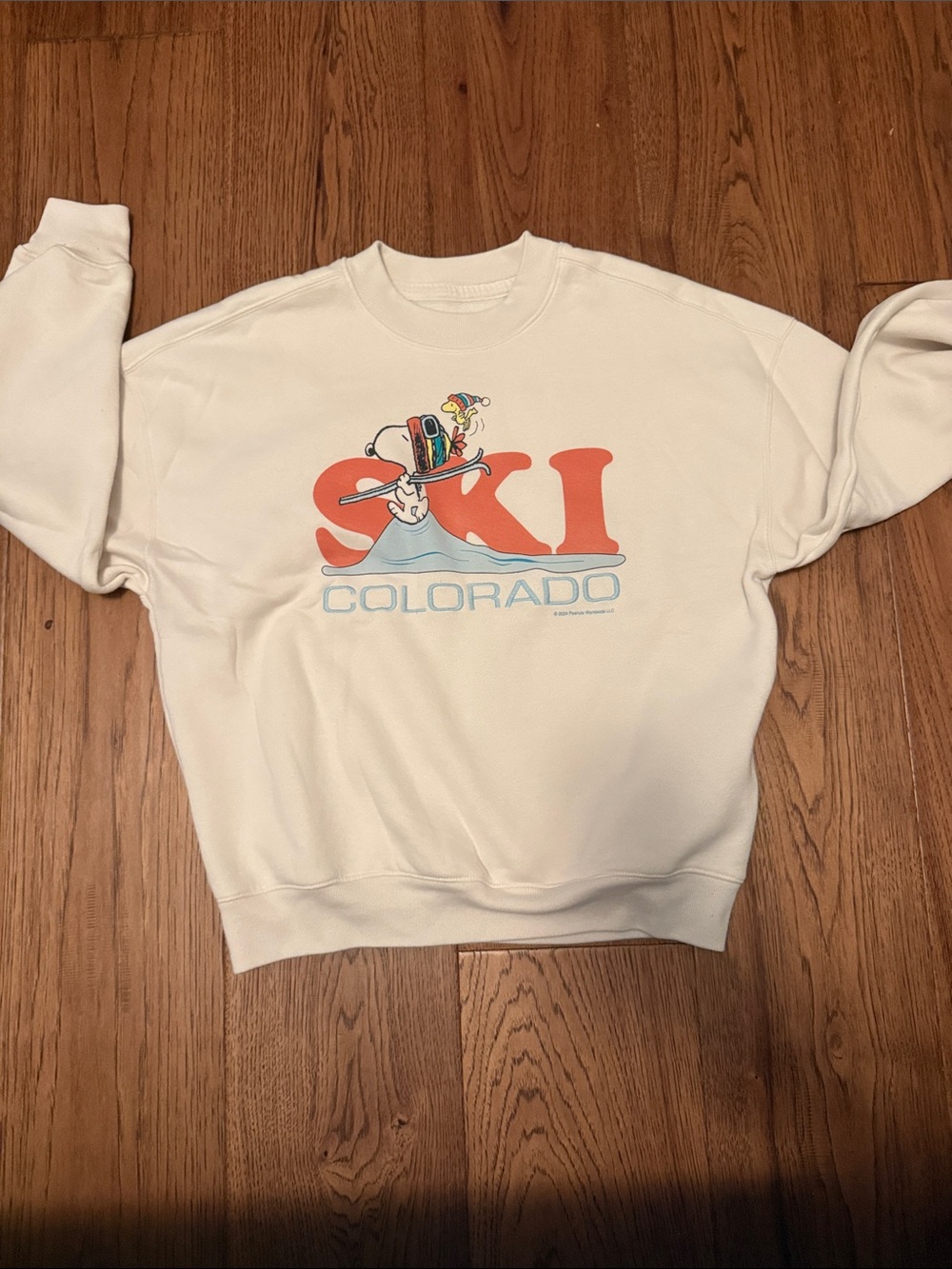 Hollister Cream Ski Colorado Graphic Crewneck Sweatshirt